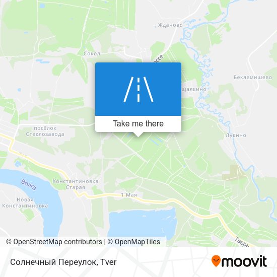 Солнечный Переулок map