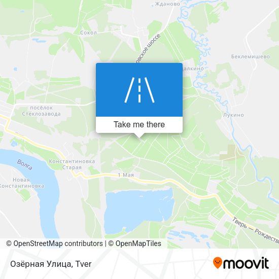 Озёрная Улица map