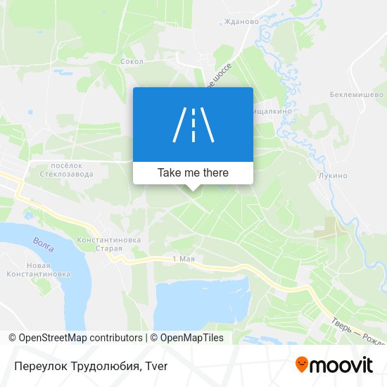Переулок Трудолюбия map