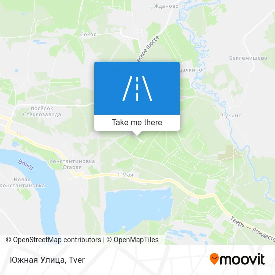 Южная Улица map