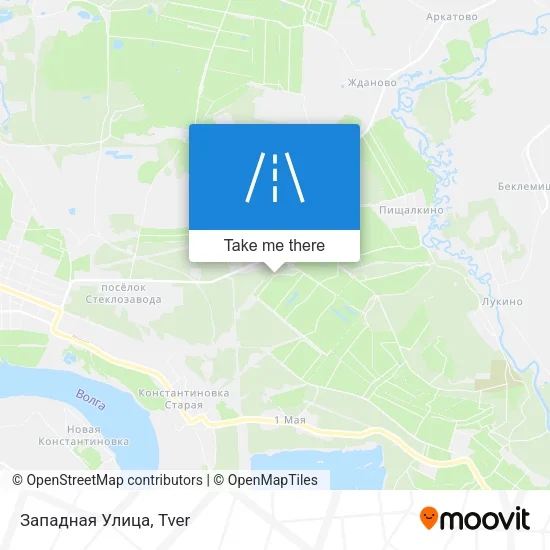Западная Улица map