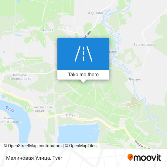 Малиновая Улица map