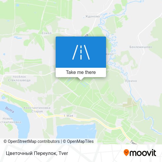 Цветочный Переулок map