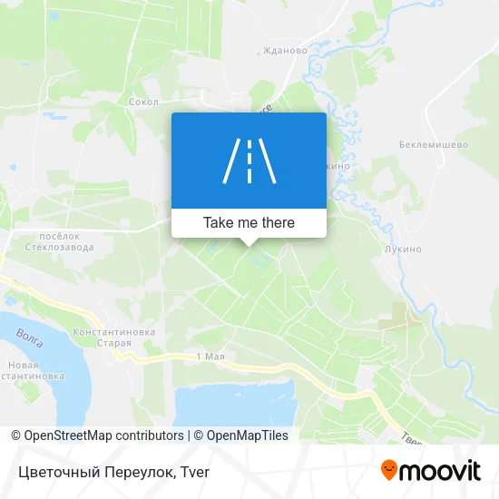 Цветочный Переулок map