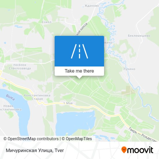 Мичуринская Улица map