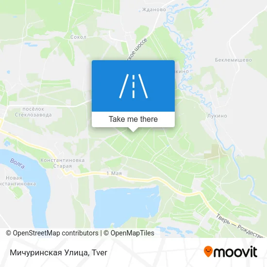Мичуринская Улица map