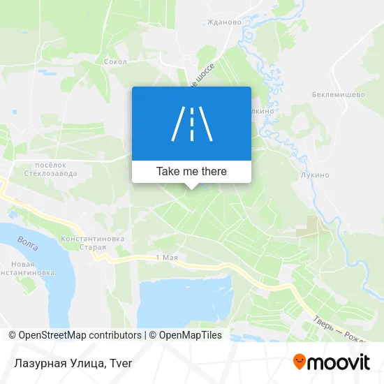 Лазурная Улица map