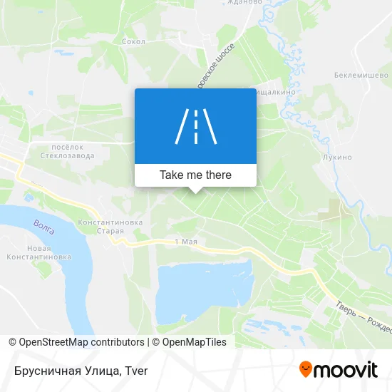 Брусничная Улица map