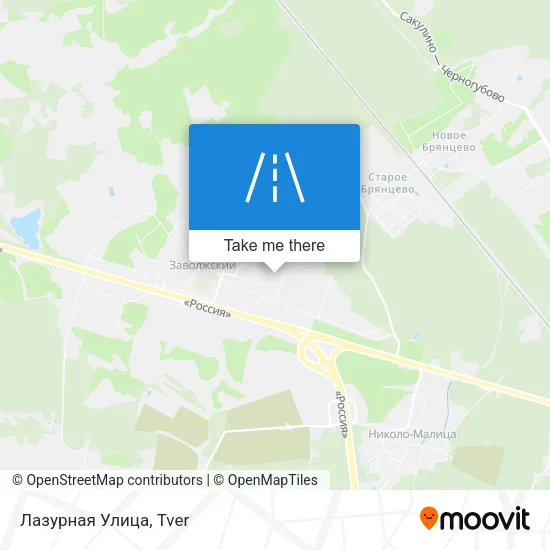 Лазурная Улица map