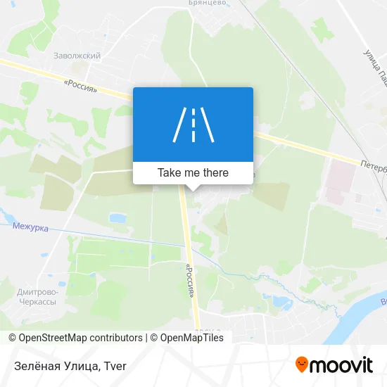 Зелёная Улица map