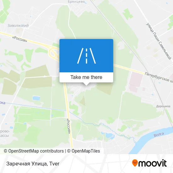 Заречная Улица map