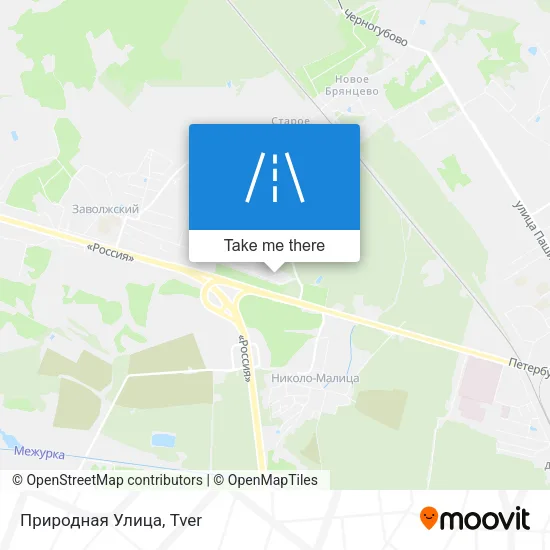 Природная Улица map