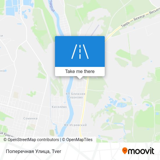 Поперечная Улица map