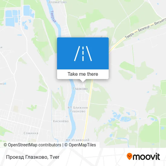 Проезд Глазково map