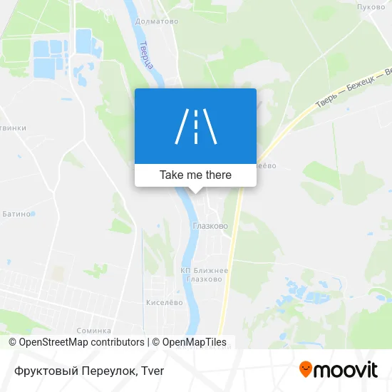 Фруктовый Переулок map