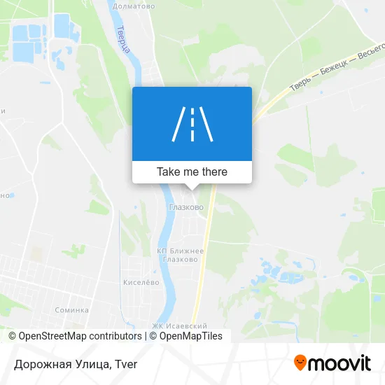 Дорожная Улица map