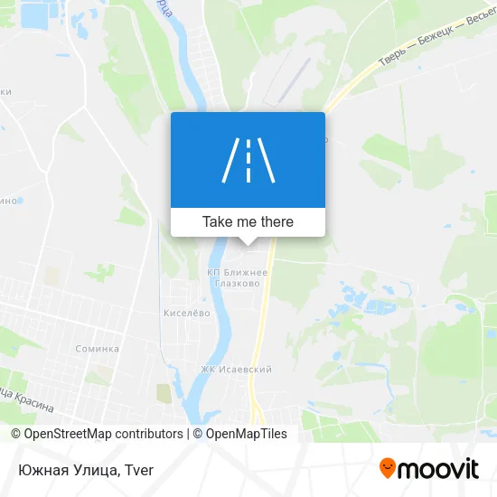 Южная Улица map