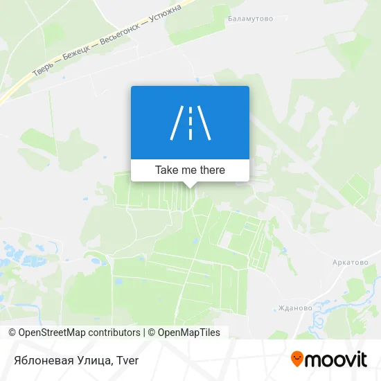 Яблоневая Улица map