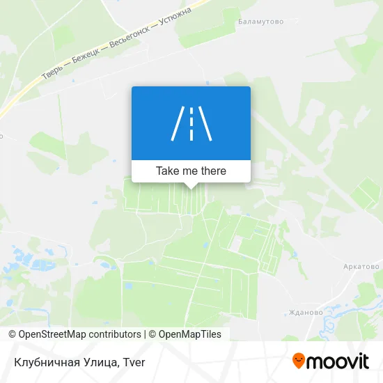 Клубничная Улица map