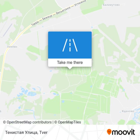 Тенистая Улица map