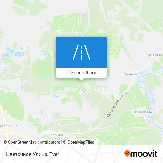 Цветочная Улица map