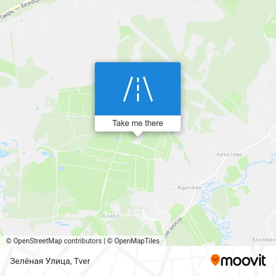 Зелёная Улица map