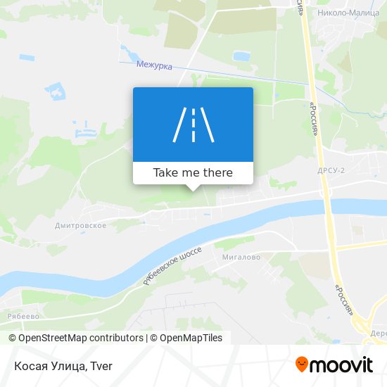 Косая Улица map