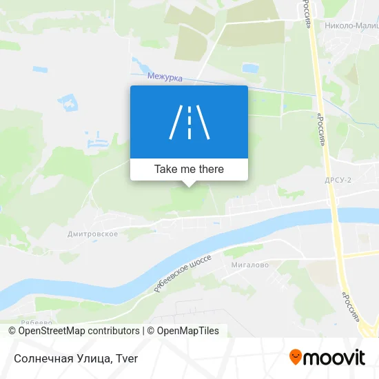 Солнечная Улица map