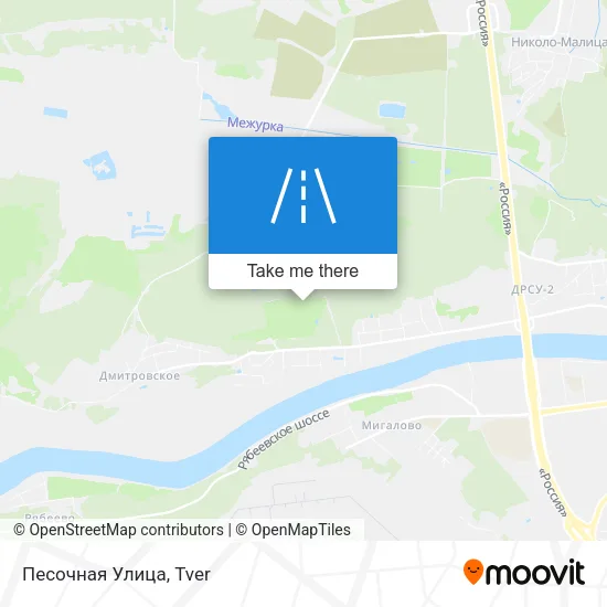 Песочная Улица map