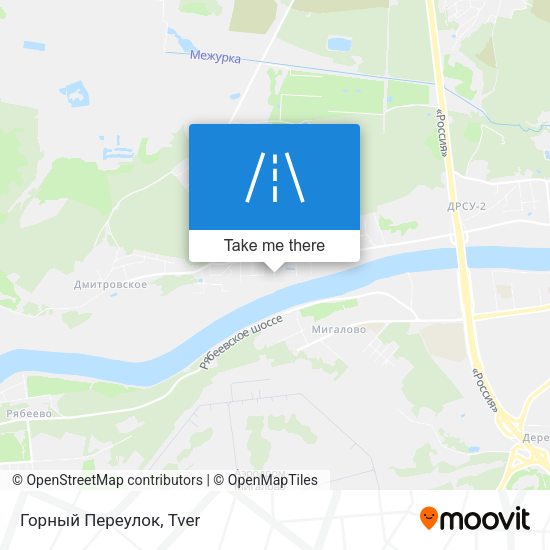 Горный Переулок map