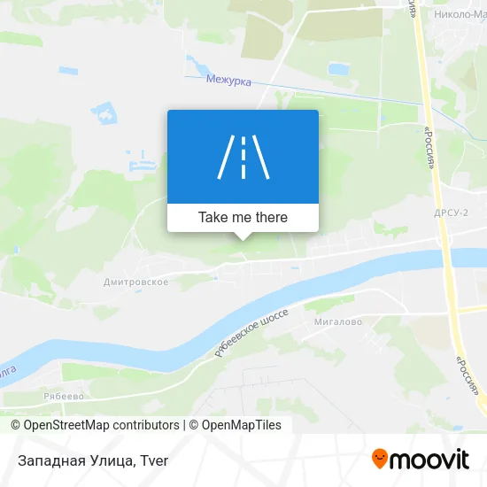 Западная Улица map