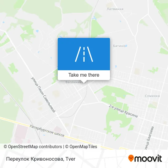 Переулок Кривоносова map
