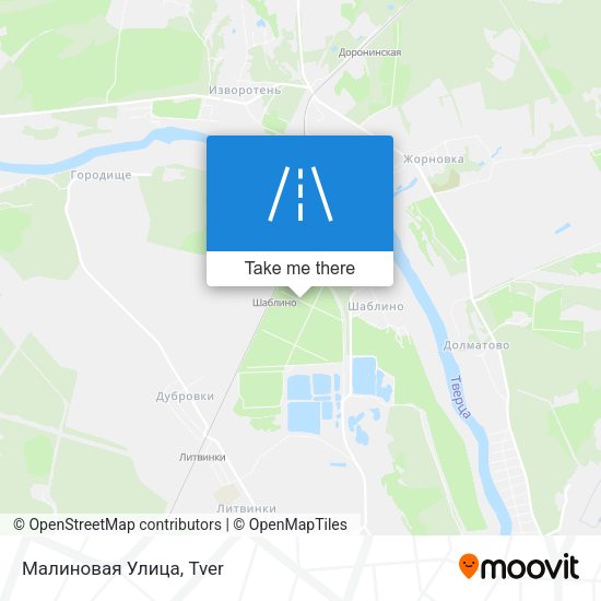 Малиновая Улица map