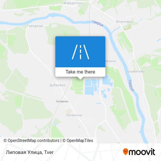 Липовая Улица map