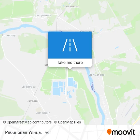 Рябиновая Улица map
