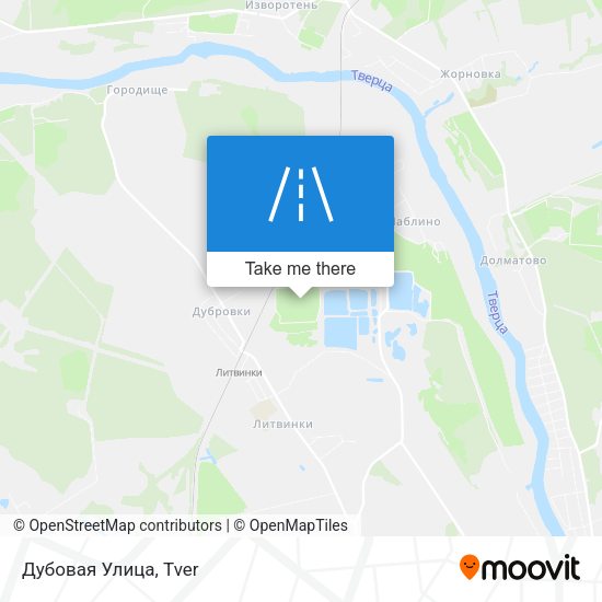 Дубовая Улица map