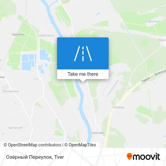 Озёрный Переулок map