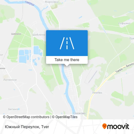 Южный Переулок map