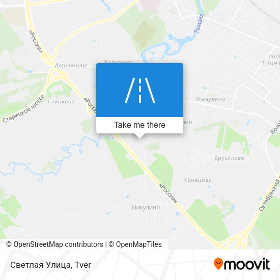 Светлая Улица map