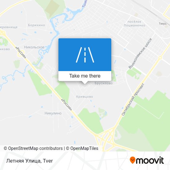 Летняя Улица map