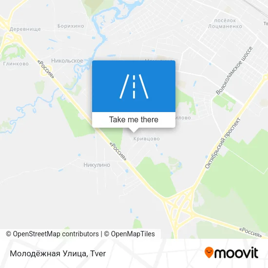 Молодёжная Улица map