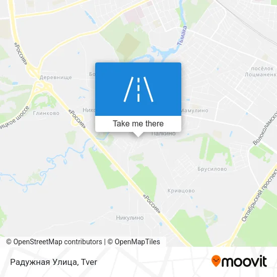 Радужная Улица map