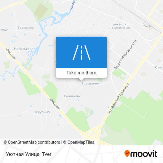 Уютная Улица map