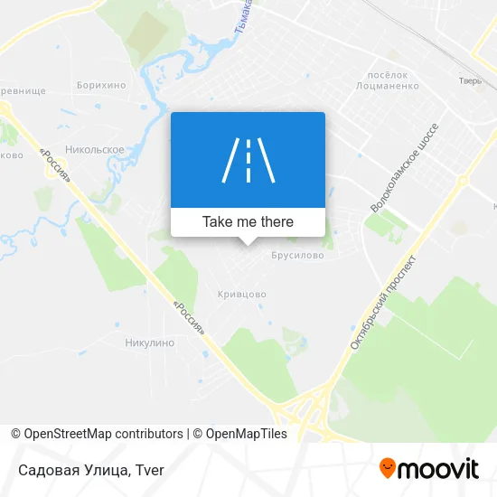 Садовая Улица map