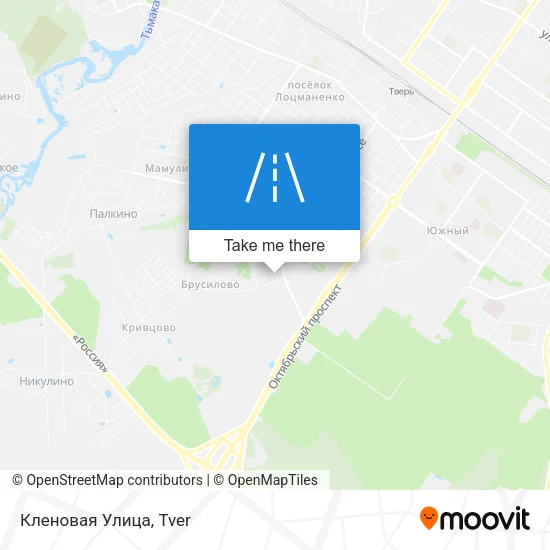 Кленовая Улица map