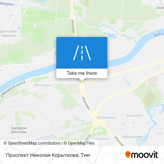 Проспект Николая Корыткова map