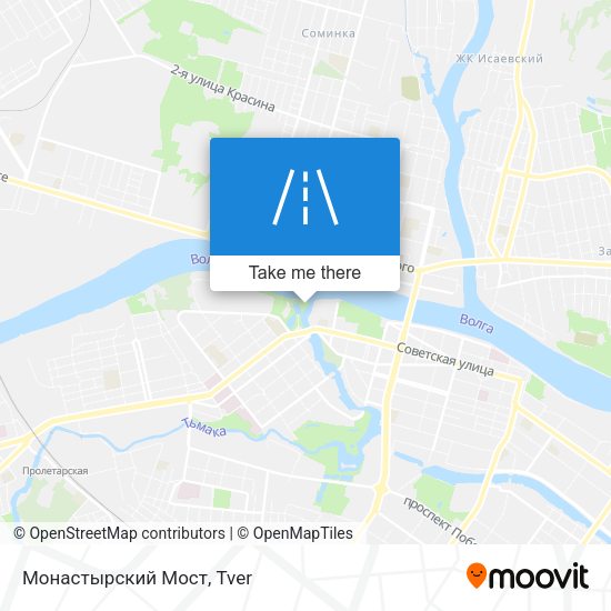 Монастырский Мост map