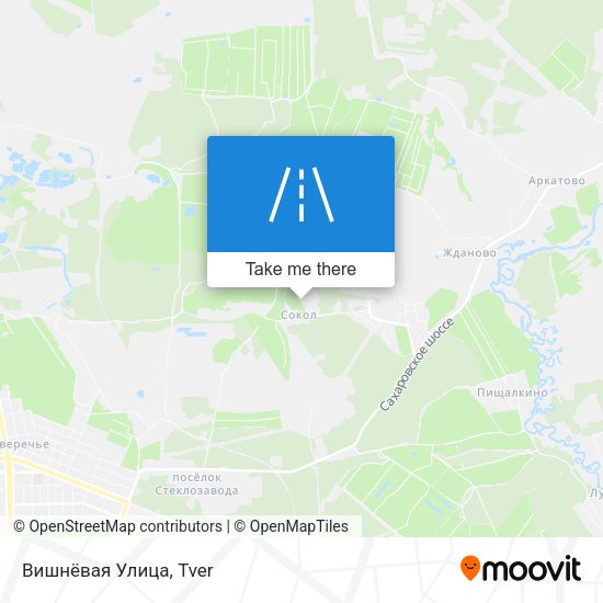 Вишнёвая Улица map