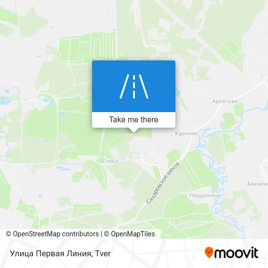 Улица Первая Линия map