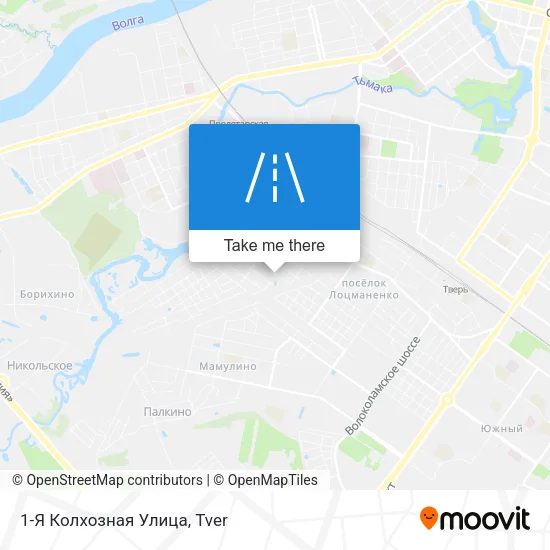 1-Я Колхозная Улица map